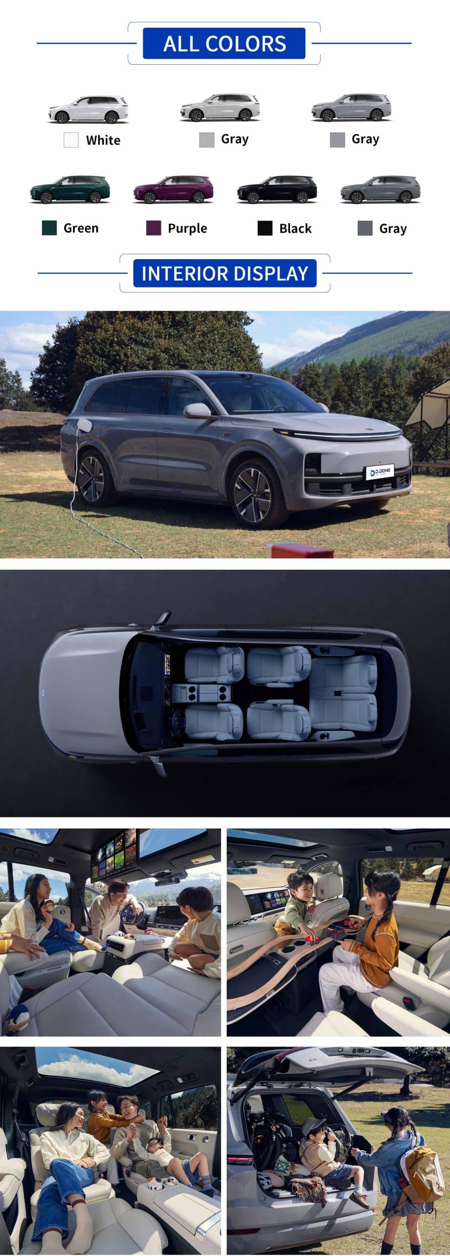 2025 Li L9 extended range SUV with color, exterior, and interior