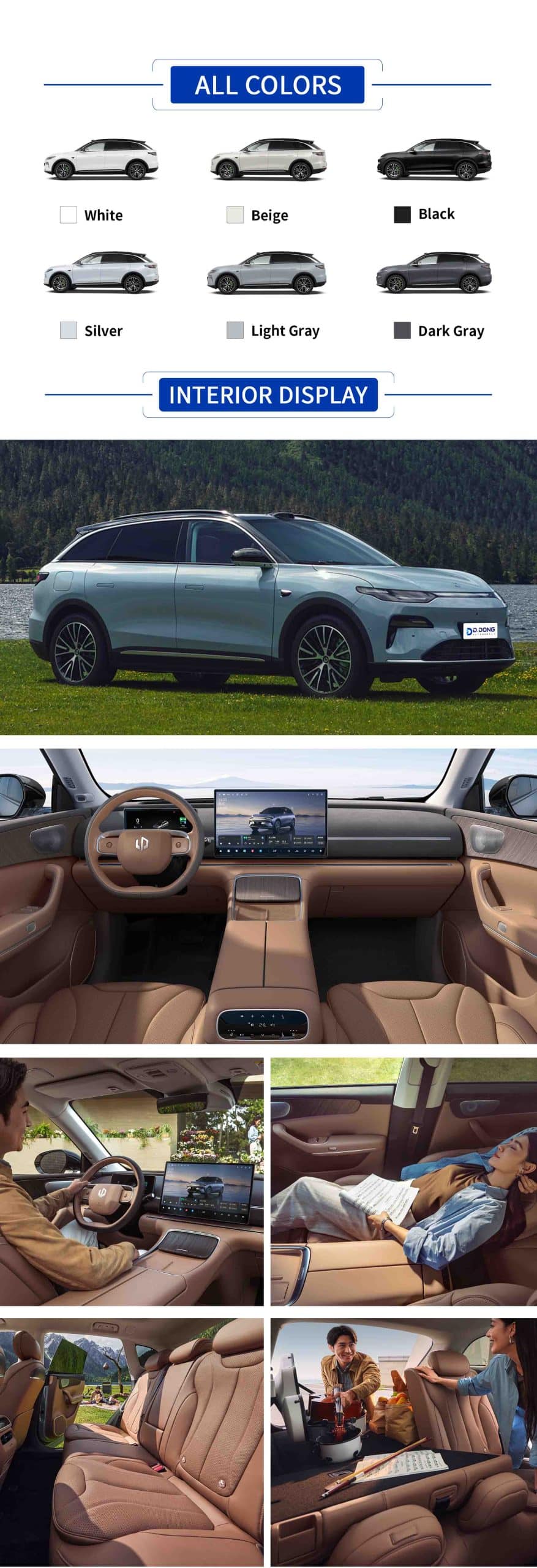 2026 Leapmotor C11 Extended range/Electric SUV with color, exterior, and interior