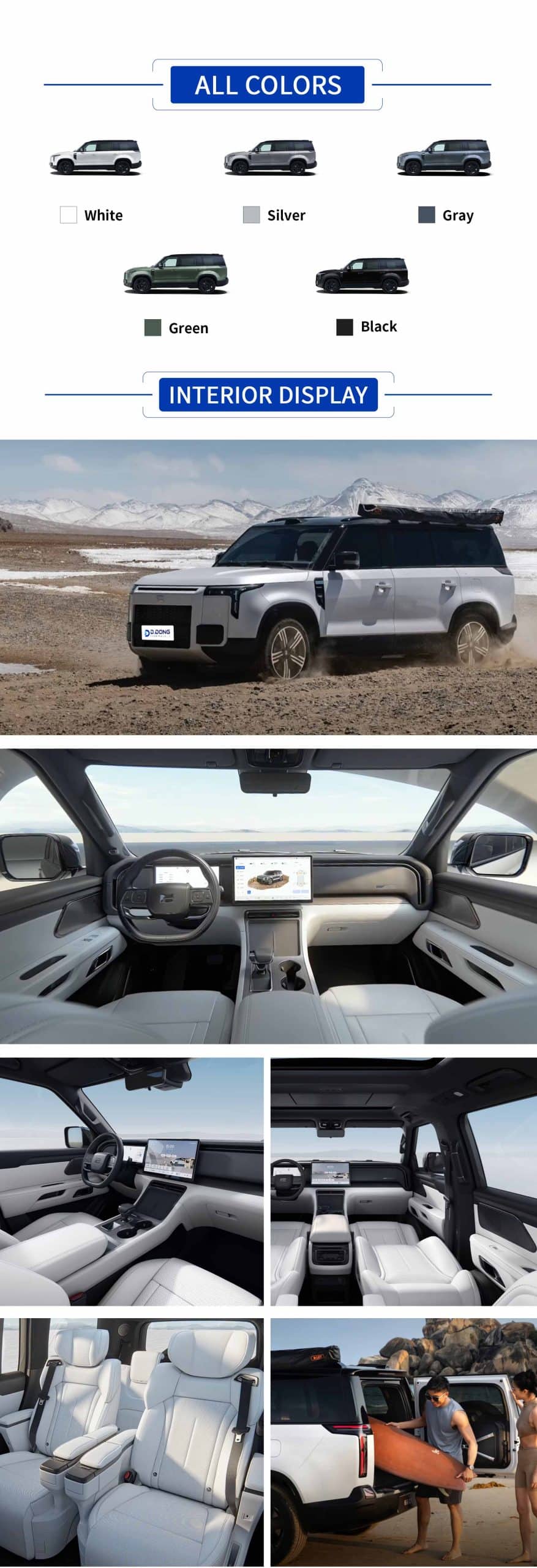 2024 Rox 01 extended range mid-to-large SUV in color with interior and exterior