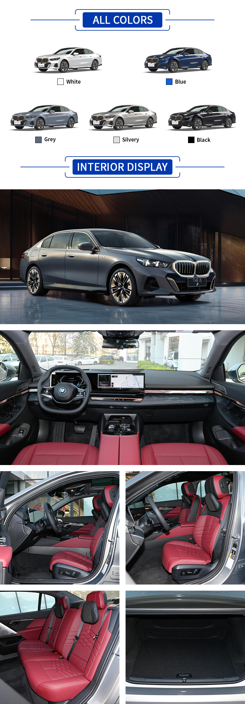 BMW i5 ALL COLORS and INTERIOR DISPLAY