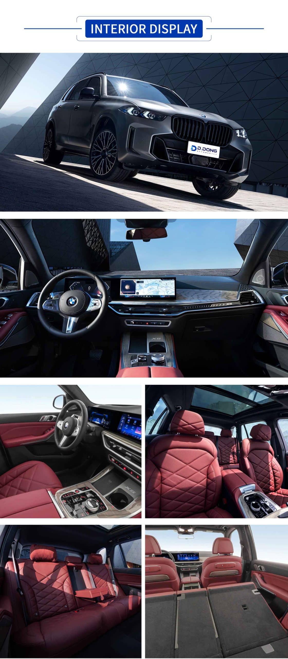 2025 BMW X5 Hybrid SUV exterior and interior with color options