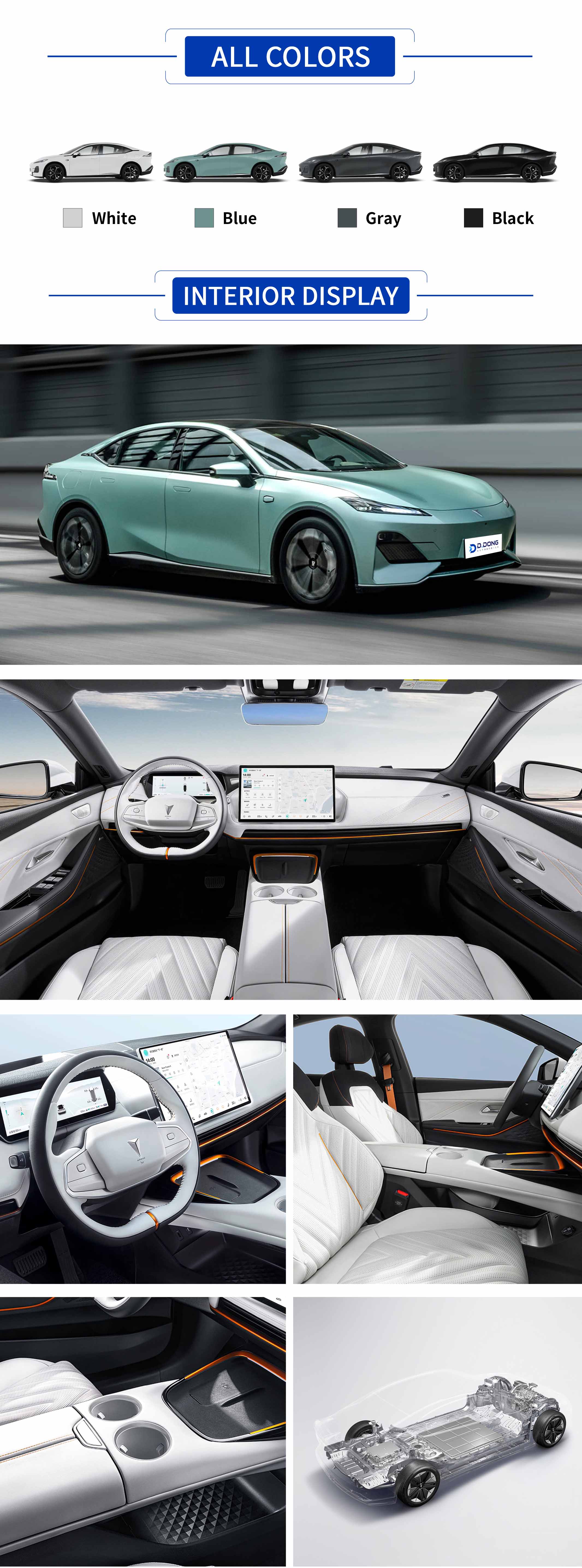 2025 Deepal SL03 sedan showing exterior, interior, and colors