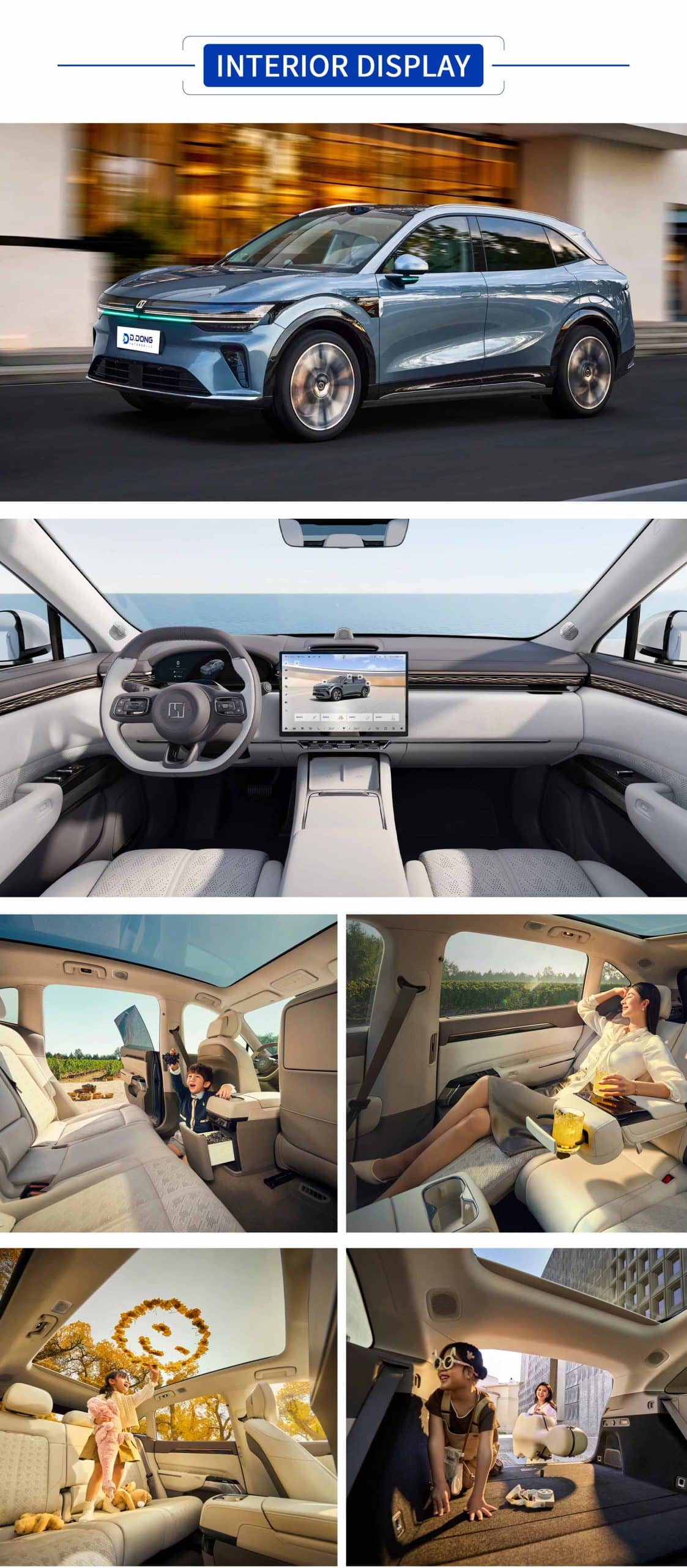 2026 Zeekr 7X electric mid-size SUV in color with interior and exterior