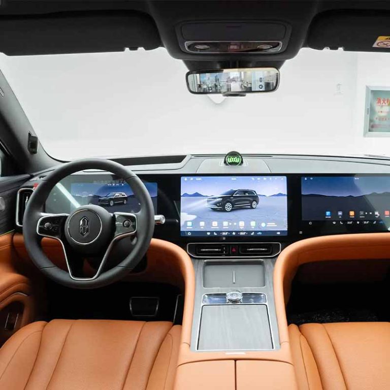 2025 AITO M9 extended-range large SUV interior dashboard