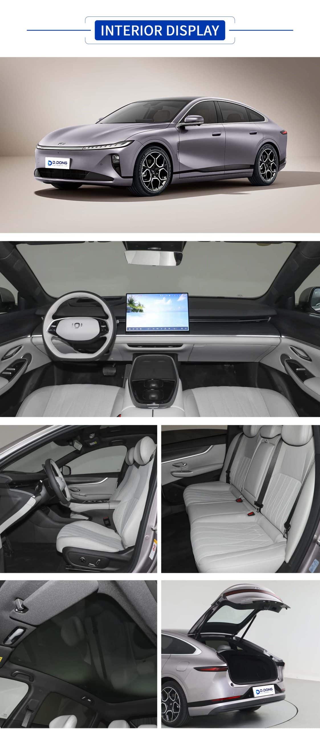 2026 Changan Qiyuan A07 mid-to-large electric/extended range hatchback with color, exterior, and interior