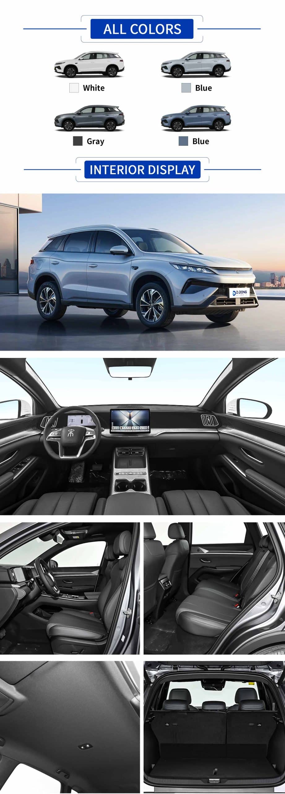 2026 BYD Song Pro DM-i Plug-in hybrid compact SUV with color, exterior, and interior