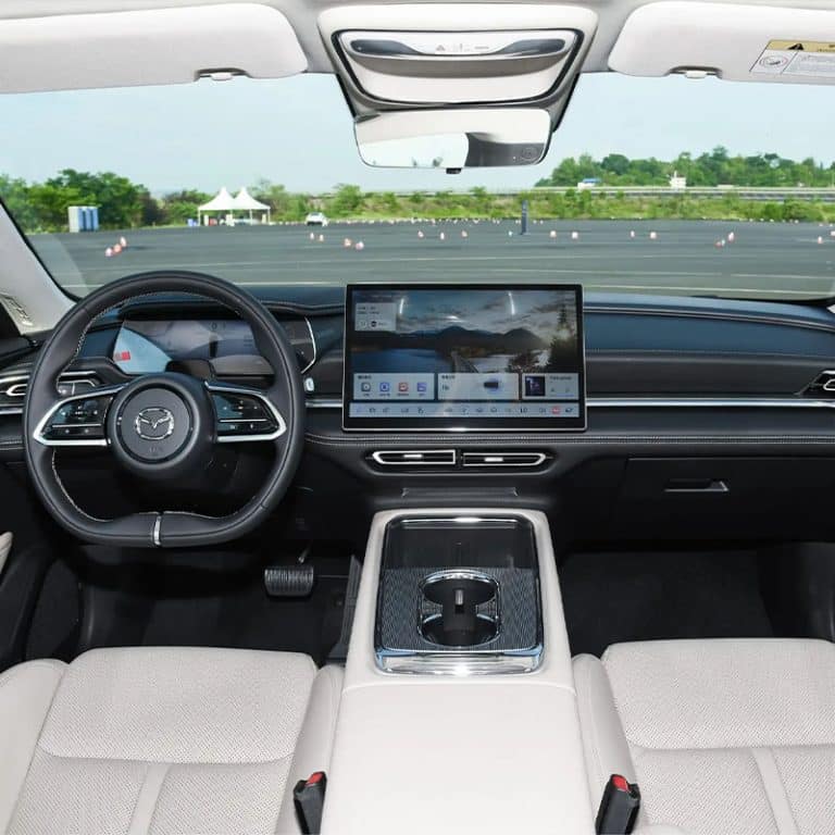 2025 Mazda EZ-6 electric/extended-range hatchback interior dashboard