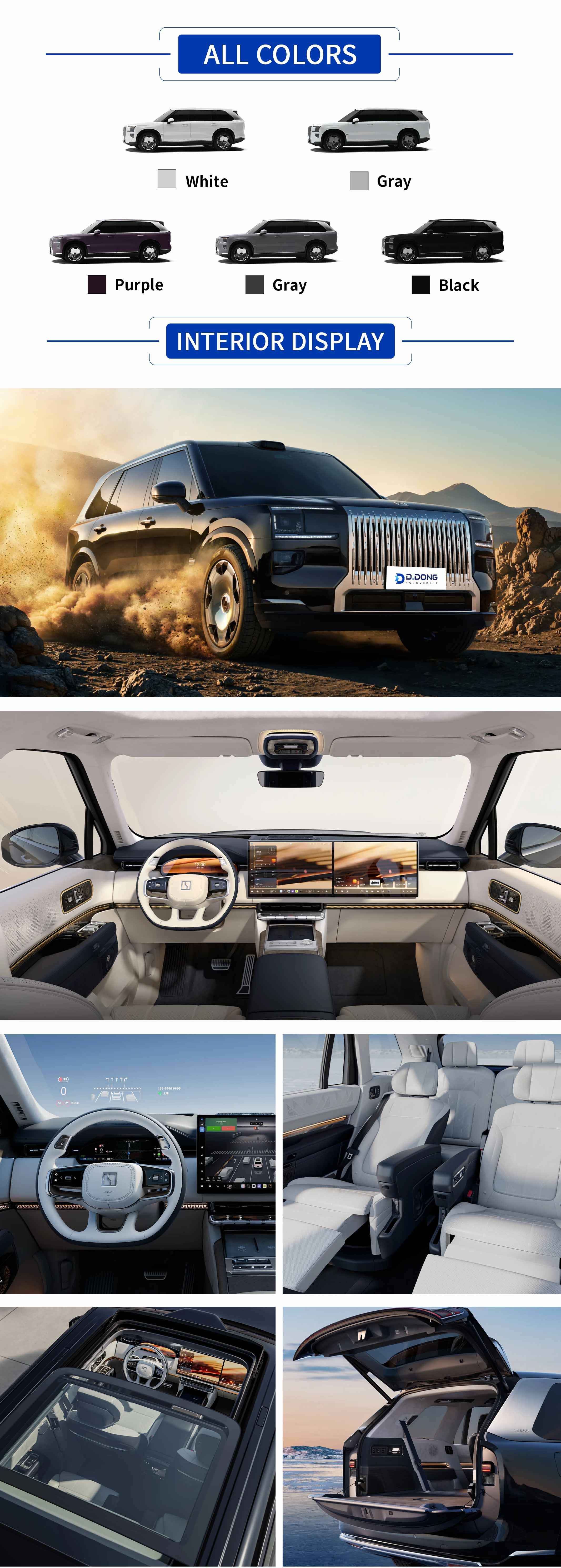 2025 Zeekr 9X plug-in hybrid SUV highlights: color, interior, exterior