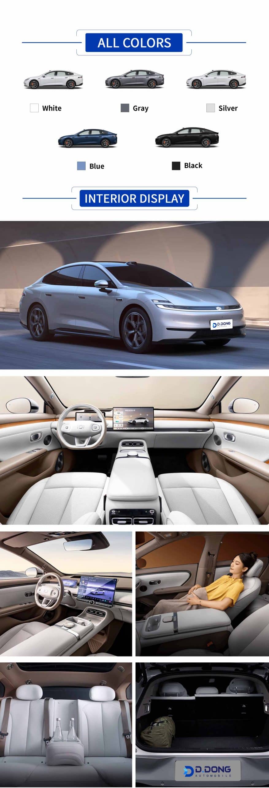 2026 Changan Qiyuan A06 electric mid-to-large hatchback with color, exterior, and interior