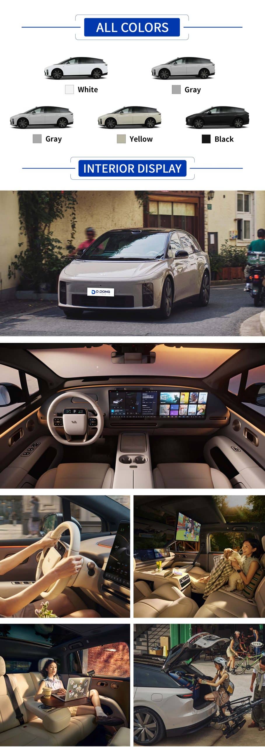 2025 Li i6 mid-to-large electric SUV in color with interior and exterior
