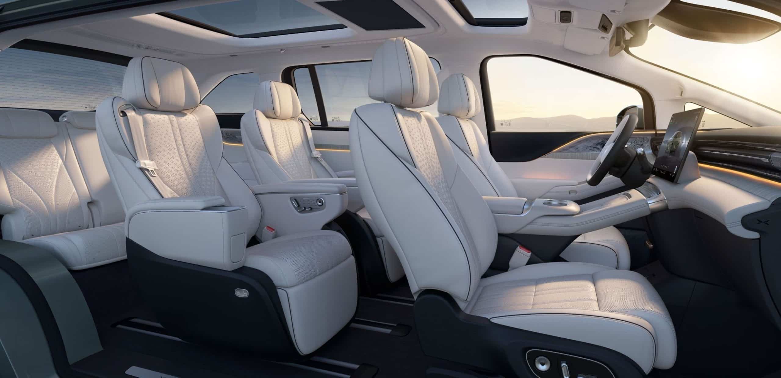 All new Xpeng X9 Interior: A “Starship First-Class Lounge”