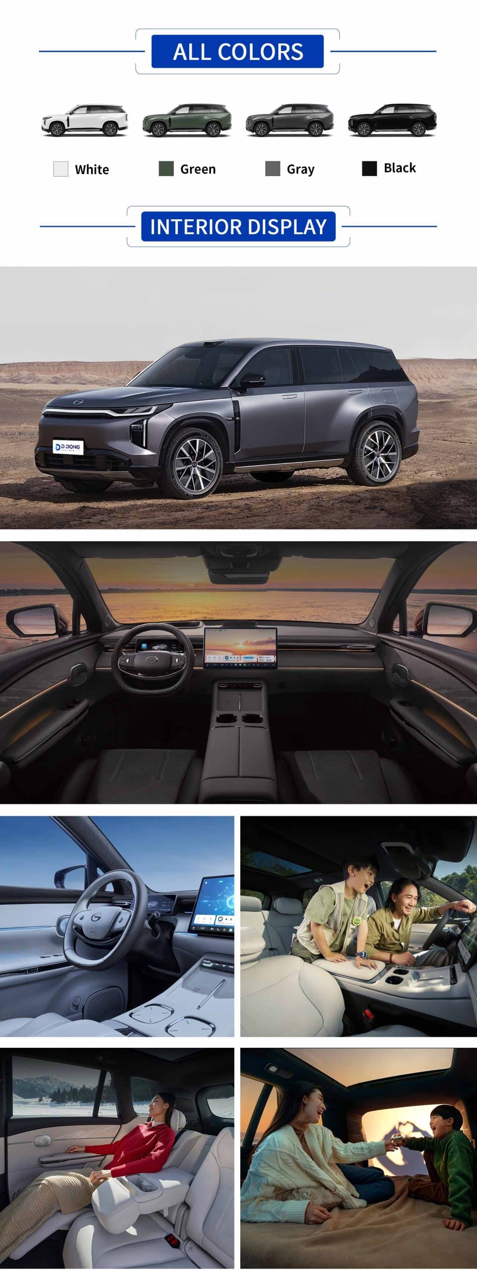 2025 GAC Trumpchi S7 Plug-in hybrid Mid-to-large SUV in color with interior and exterior
