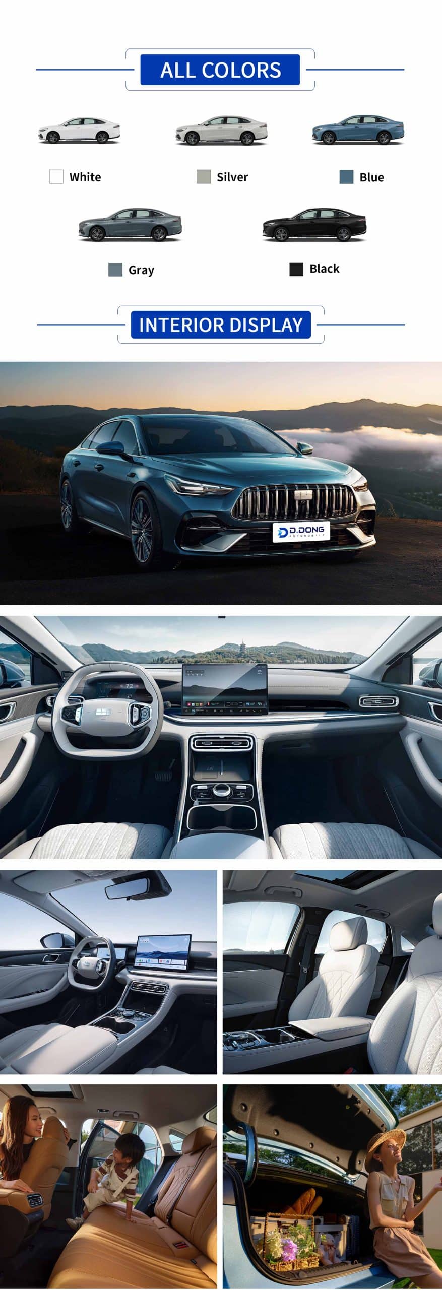 2026 Geely Galaxy Starshine 6 Plug-in hybrid compact sedan highlights: color, interior, exterior