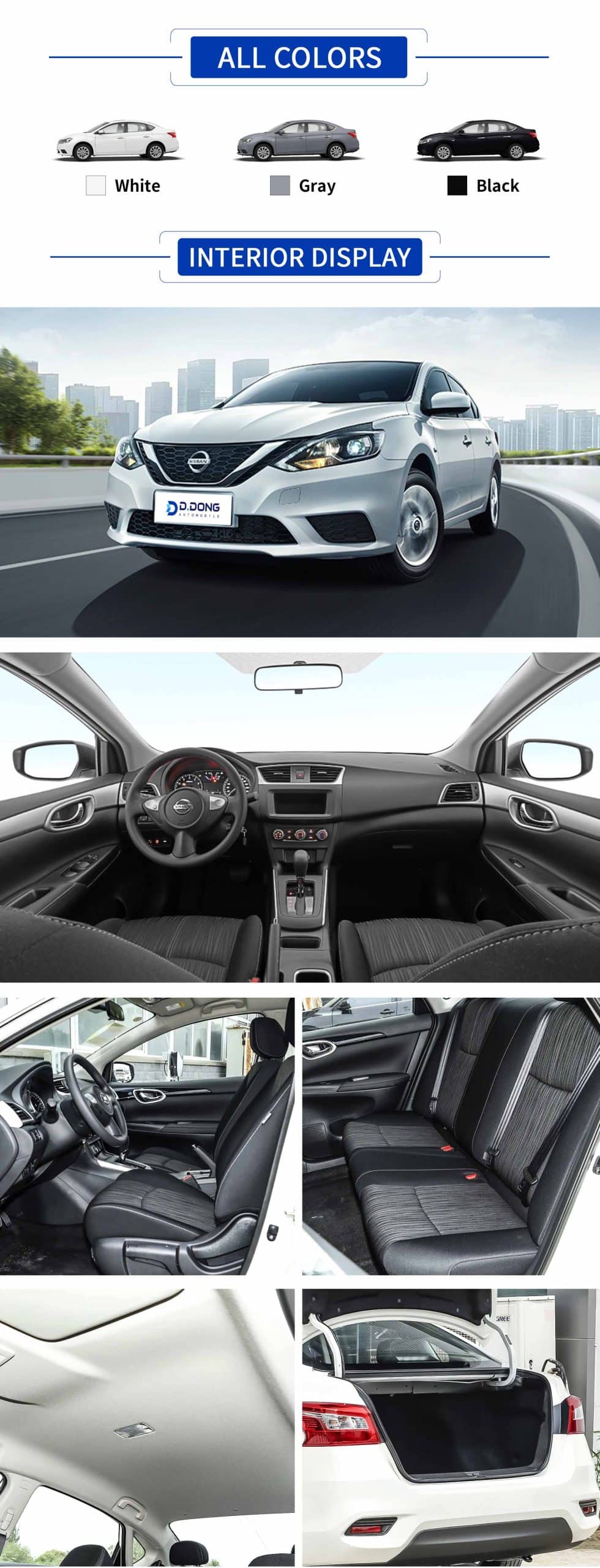 2024 Nissan Sylphy Classic gasoline compact sedan highlights: color, interior, exterior