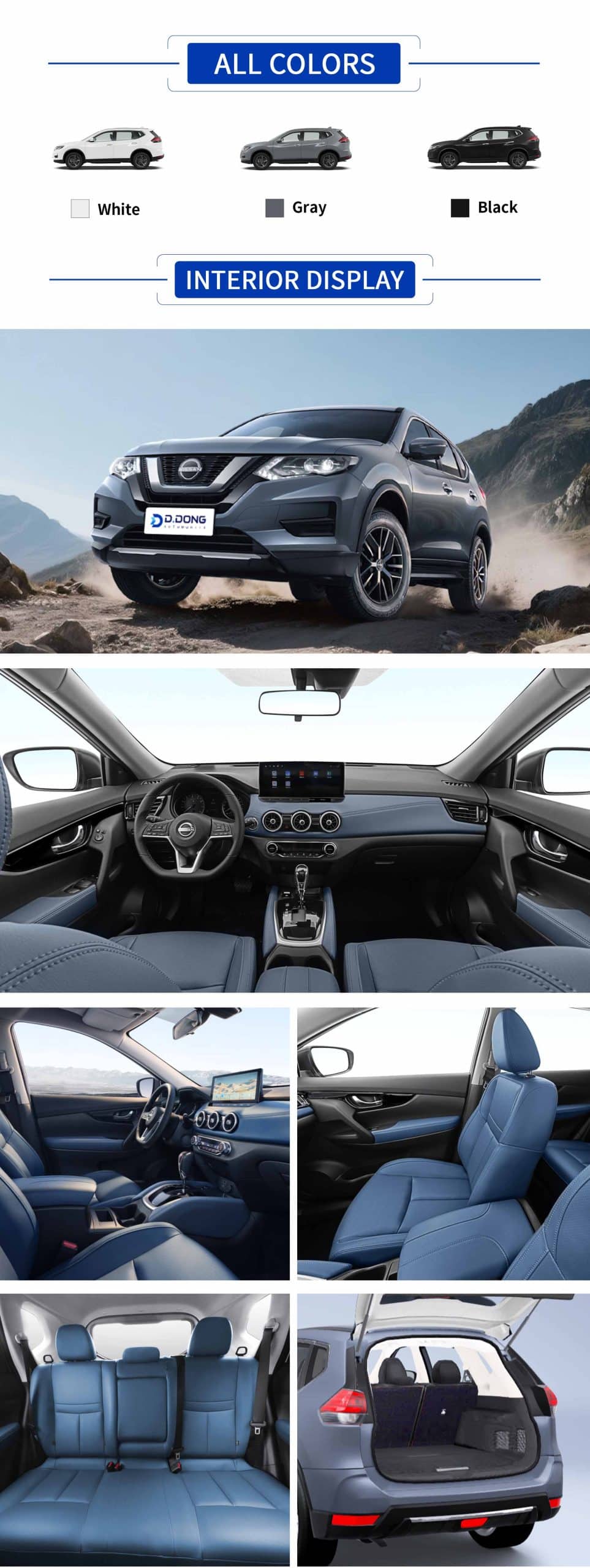 2025 Nissan X-Trail gasoline compact SUV highlights: color, interior, exterior